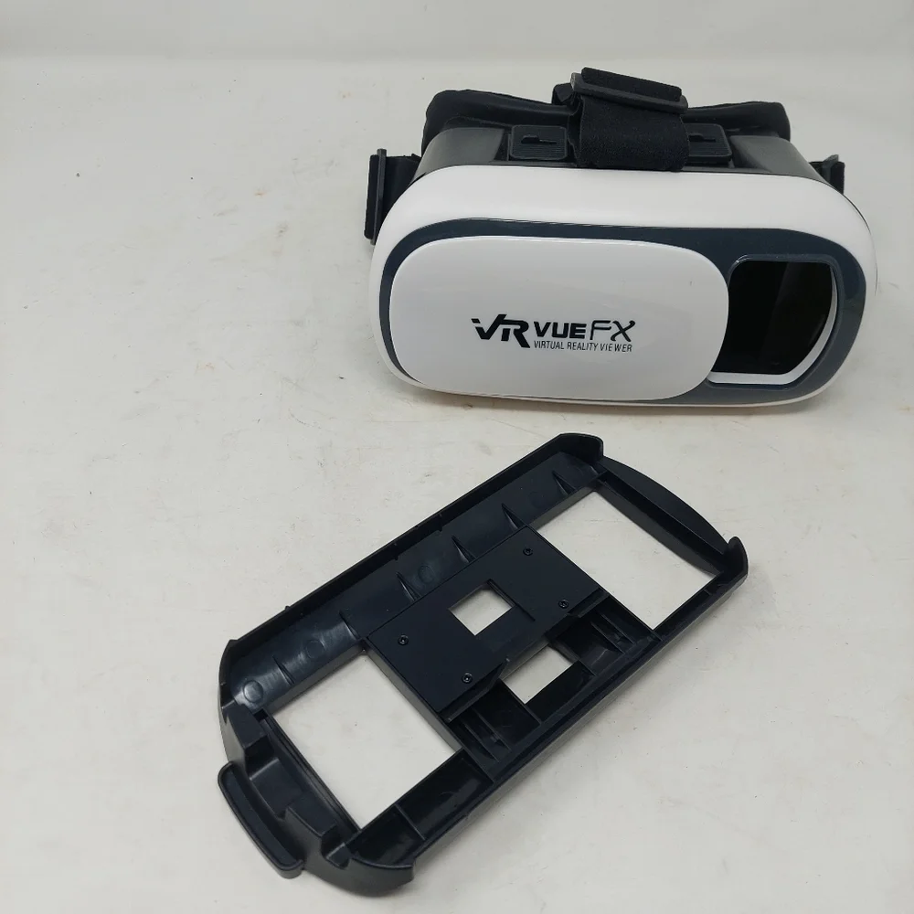 Xtreme Vr Vue Fx Virtual Reality Viewer Cell Phone Holder Headset White Black